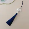 Guanshan Yue recomienda abanico de ácido acético con borla de 18 cm marcapáginas con pincho de perla linterna accesorios para ropa Hanfu cheongsam infantil