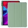 Adequado para ipadair6 Capa protetora Pro3 Slot para caneta Capa macia Air4 Capa de couro Apple Mini56 Capa plana