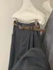 ¡Altamente Recomendado! Súper Elegantes~ Pantalones de Traje Grises con una Caída de Alta Calidad, Pantalones de Pierna Ancha de Cintura Alta para Mujer