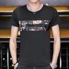 Camiseta de Hombre Nueva Primavera 2022 Coreana Ajustada Adolescente Camiseta Base Cuello Redondo Camiseta de Manga Corta para Hombre