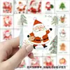 59 Pegatinas de Ilustración Navideña Dibujos Animados Deseos Felices Fiestas para Niñas y Niños Pegatinas Decorativas Impermeables para Maletas