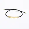 Diseño Moderno Acero de Titanio Pulseras de Pareja de Nicho Trenzadas Ajustables de Acero Inoxidable Pulsera de Tubo Curvo Estilo Ins con Opción de Grabado