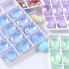 Huevo de paloma de gelatina de moca ovalado taladro de cristal DIY accesorios para ropa zapatos flor bolsos accesorios de joyería venta al por mayor
