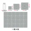 Pegatinas de azulejo autoadhesivas de PVC con patrón de diamantes en blanco y negro, pegatinas de azulejo de pared impermeables y a prueba de aceite para renovación de cocina y baño, suministro transfronterizo