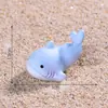 Miniaturas de tiburón y ballena para micro paisajismo, decoraciones DIY lindas y creativas, accesorios de bolsa sorpresa y adornos para coche en miniatura