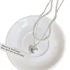 Collar Simple de Corazón de Plata para Mujer 2025 Nuevo Diseño de Nicho Cadena de Clavícula Elegante de Gama Alta Cadena para el Cuello Versátil para Mujer
