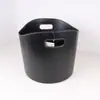 Cesta para Almacenar Leña Almacenamiento Artículos Varios Cesta para Guardar Ropa Sucia Cesta Doméstica para Leña Caja de Almacenamiento de Cuero Venta al por Mayor