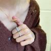 Collar de Doble Capa 2024 Nuevo Cadena para Suéter de Mujer Lujo Accesible Diseño Nicho Alta Gama No se Desvanece Accesorios Cadena Clavícula