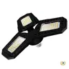 Luz Industrial y Minera Plegable LED Transfronteriza, Voltaje Amplio, Luz de Garaje Deformable de Tres Hojas, Alto Brillo E27 Iluminación de Almacén Luz de Techo