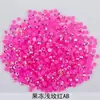 Pedras de Resina Strass Flatback Redondo Iridescente Gelatina Strass AB DIY Capa de Celular Strass Autocolante Acessórios de Joalheria Strass Coloridos para Unhas
