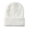 Chapéu de Lã Tricotado com Placa de Luz Infantil Transfronteiriço Cor Sólida Outono e Inverno Quente Tricotado Frio Chapéu de Lã Tricotado Europeu e Americano para Bebê Masculino e Feminino