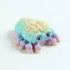 Juguete de Salamandra Bebé Impreso en 3D con Ojos Realistas y Articulaciones Móviles, Mini Juguete Regalo, Manualidad de Plástico