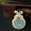 Collar de Jadeíta Birmana Natural Grado A Flor de Agua Azul, Moderno y Elegante, Lujo Ligero, Estilos Diversos, Único en su Tipo 9088