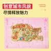 Imanes para refrigerador de letras metálicas personalizados, imanes para refrigerador de regalos culturales y creativos de ciudades chinas, recuerdos personalizados de atracciones turísticas