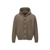 CROWD CITY Suéter Vintage Otoño e Invierno para Hombres y Mujeres, Cárdigan de Punto Cálido con Capucha, Chaqueta de Punto Y690
