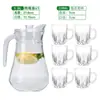 Tetera de Vidrio de Gran Capacidad para Agua Fría Juego de Vasos Gruesos para Agua Juego de Jarras de Vidrio para Cerveza Tetera Doméstica para Agua Fría