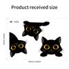 Novo halloween011 Cartoon Black Kitten Halloween Party Atmosphere Switch Adesivo Decorativo Auto-adesivo