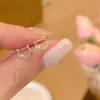 Pendientes de Gato Kt Animales de Plata de Ley S925 Chapados en Oro de 18K, Accesorios para Orejas Lindos Versátiles de Nicho de Moda, Mismo Estilo que en Xiaohongshu