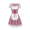 Comercio Exterior Alemania Ropa Oktoberfest Vestido de Cuadros Multicolor Ropa de Cerveza Uniforme de Camarera de Taberna Ropa para Mujer