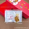 Adesivos de Ouro Personalizados para Celular com Liga de Ouro 999, Apresentando um Design de Cabaça para Atrair Riqueza e Prosperidade, com Verso Adesivo