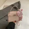 Bolso de Mano Pequeño Súper Moderno para Oficina para Mujer, Nuevo Bolso de Hombro Elegante 2026 con un Toque de Lujo, Bolso Cruzado Cuadrado Pequeño de Moda Primavera