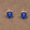 Pendientes geométricos cuadrados de plata de ley s925, pendientes de perlas de agua dulce, pendientes de ágata de piedra natural, pendientes de cristal natural