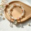 Nuevos y exquisitos pulseras de cristal con cuentas para niños y estudiantes con lindos gatos y perros, populares pulseras culturales y creativas para niñas, al por mayor