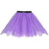 Vestido de Malha Adulto 40cm Vestido Tutu Festa de Formatura Festa de Feriado Acessórios de Fantasia Femininos Saia de Ballet em estoque