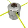 Cabeza de aluminio ranura simple cabeza de desbrozadora metal desbrozadora desbrozadora desbrozadora desbrozadora cuerda de desbrozadora línea ajuste M10 * 1.25
