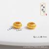 Accesorios de bricolaje de oro antiguo, cuentas enrolladas, cuentas sueltas, espaciador, oro roto, redondo, estrella de cinco puntas, luna, corazón de melocotón, cuentas de oro