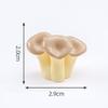 Simulación Flammulina velutipes Pleurotus eryngii Juego de Comer Champiñón DIY Decoraciones Accesorios de Bolsa Ciega Mini Coche Escritorio Pequeños Adornos
