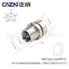 Conector Estanco Metálico Tipo Cable Zhengcheng M8 Frontal y Trasero Enchufe Hembra Pin 3Pin4D Orificio 5B6 Socket de Aviación de 8 Núcleos