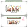 M21781 Pegatina de Pared Animales en Tren Infantil Regreso a Clases para Tienda, Hogar, Sala de Estar, Dormitorio Decoración de Pared de Fondo Pegatina de Pared Autoadhesiva