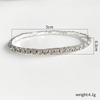 Weiya Joias de Comércio Exterior Europeias e Americanas, Pulseira Simples Estilo Princesa para Menina, 8 Fileiras de Diamantes Brilhantes, Pulseira Combinada Atacado