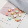 Coração de Amor Flor Colorida Contas Esmalte Desenho Animado Liga Acessórios Corrente para Celular Material DIY Acessórios para Joias Materiais Auxiliares