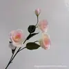 Nuevo Producto Flores Artificiales de Platycodon de 4 Cabezas Set para Salón de Bodas Decoración Materiales Florales Ornamentos de Exhibición para Centros Comerciales Flores de Seda Al por Mayor