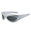 Nuevas Gafas de Sol Futuristas de Moda Europea y Americana Ins Personalizadas Avant-garde Hip-Hop Sesión de Fotos Callejera Gafas de Sol Resistentes a los Rayos UV