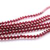 Contas de Granada Vermelha Vinho Natural Acessórios de Pulseira de Miçangas Semiacabadas Feitas à Mão Corrente Longa Pulseira de Miçangas Joias Atacado