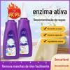 Líquido removedor de manchas sem enxágue enzima biológica mancha teimosa rede ativa rede de descontaminação de roupas removedor de manchas de óleo roupas preguiçoso novo 120g g