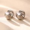 Moda Simple Aretes de Cobre Cuadrados para Mujer Europeos y Americanos de Nicho de Alta Gama Temperamento para Viajeras Joyería Geométrica para la Oreja