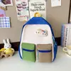 Mochila infantil de colores dulces, nueva mochila escolar ligera y versátil para niños y niñas, adecuada para niños de preescolar de 3 a 6 años, con colores contrastantes