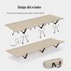 Cama dobrável para áreas externas, cama portátil de liga de alumínio, montagem e desmontagem, cama de solteiro dobrável, cama de acampamento ultraleve