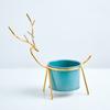 Vaso de flores fulvo estilo europeu flor artificial mesa fresca flor galvanoplastia vaso mesa flor falsa flor de seda macia atacado