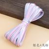 Cheongsam Tira de Ribete Bicolor 1 cm Tejido de Satén Escote Cinta Planchado Fácil Dobladillo de la Ropa Accesorios