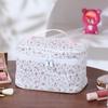 Bolsa Satchel Personalizada Nova de Grande Capacidade Quadrada para Cosméticos Floral Armazenamento Satchel Viagem Flor Estilo Ins Armazenamento