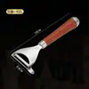 Pelador de acero inoxidable 304 con mango de madera, pelador de frutas multifuncional para uso doméstico, separador de cáscaras y abridor de conchas de frutas de cocina