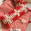 Almofada de Luxo Nova Chinoiserie Casamento Vermelho Ano Novo Festivo Quarto Sofá Almofada Decorativa Capa de Almofada com Enchimento