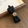 Pinza de plátano con lazo estilo coreano, pinza vertical, pinza de garra para coleta alta, tamaño grande para cabello grueso, pasador para mujer, pinza para la parte posterior de la cabeza, accesorio para el cabello