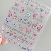 Pegatinas para Uñas Serie Mariposa, Calcomanías de Uñas Coloridas con Luz de Concha, Decoración de Pegamento de Tira de Relieve de Celebridad de Internet al por Mayor