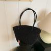 Bolsa Exterior Individual de Felpa para Mujer Gran Capacidad 2024 Nuevo Otoño e Invierno Bolso de Hombro Individual para Debajo del Brazo Bolso Tote Esponjoso para Viajes